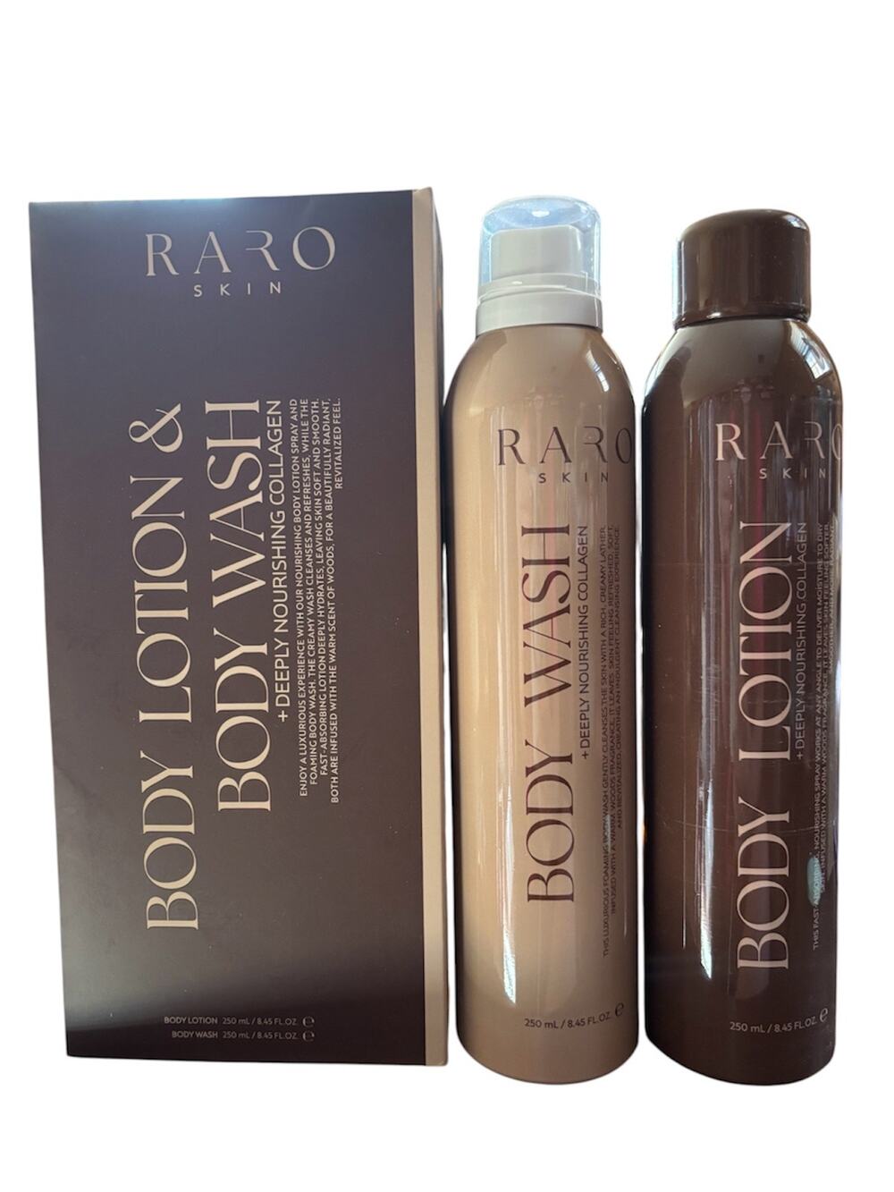 Raro Skin Body Wash & Lotion + Deeply Nourishing Collagen NIB